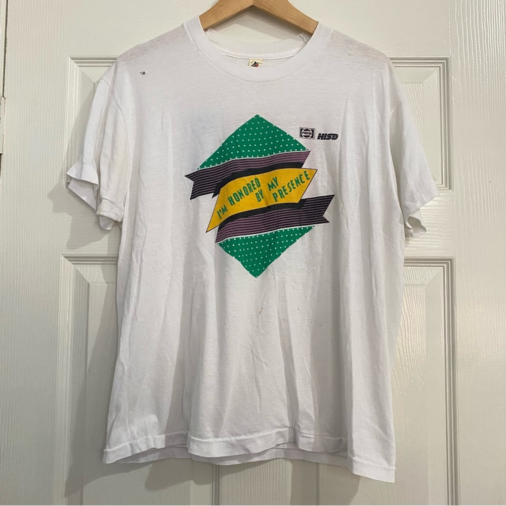 Vintage 1980s Screen Stars Houston HISD Pepsi Single Stitch Shirt Mens XL